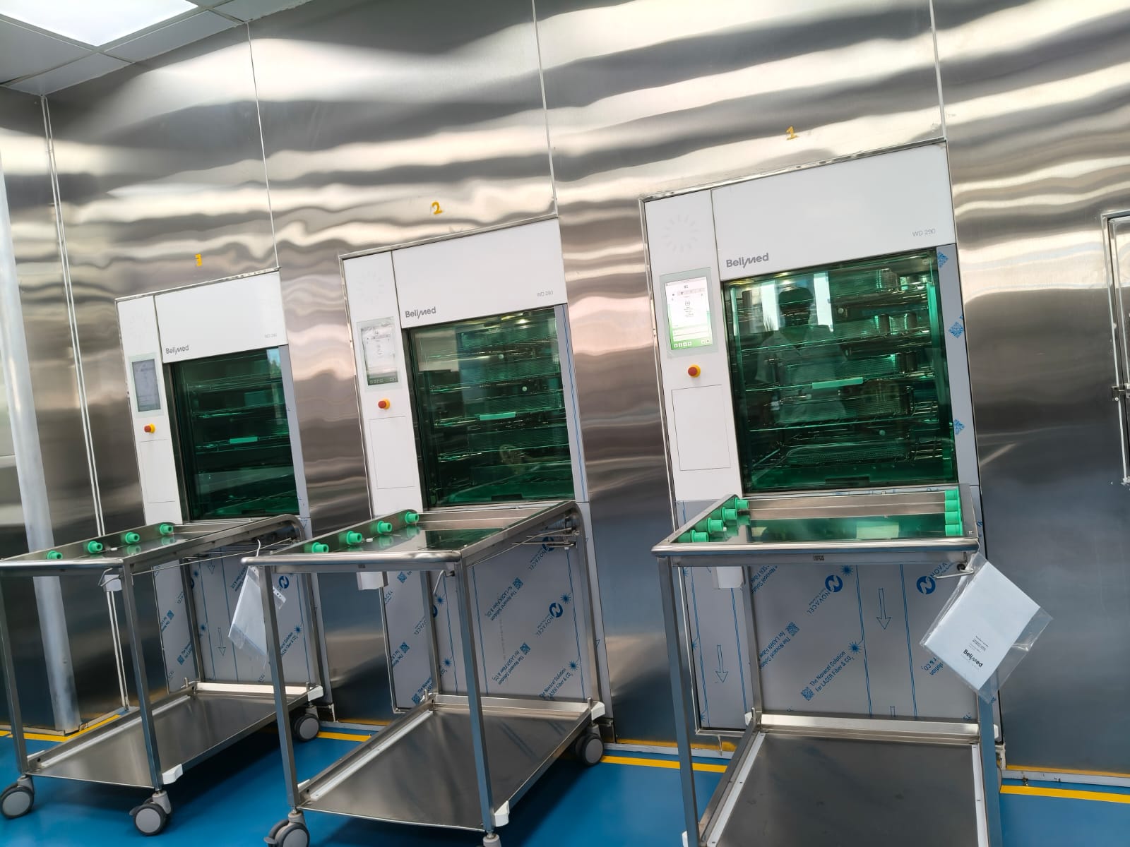 Cooper Hospital CSSD — installation in progress
