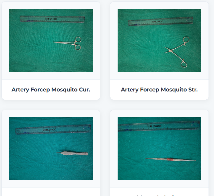 Surgical Instrument Pictorial Training - High-resolution visual directory of ENT instruments
